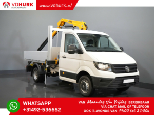 Volkswagen Crafter Open cargo box 6x 165 hp Effer 352S crane/ Crane/ Gru/ Grue/ Kran/ Autokran/ Open cargo box/ Double Air