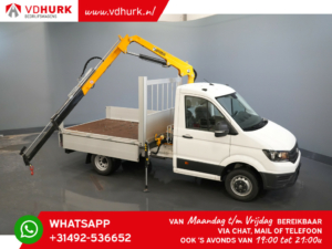 Volkswagen Crafter Cassone aperto 50 165 cv Gru Effer 352S/ Gru/ Kran/ Autokran/ Cassone aperto/ PTO/ Dual Air