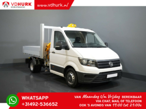 Volkswagen Crafter Cassone aperto 6x 165 cv Gru Effer 352S/ Gru/ Gru/ Grue/ Kran/ Autokran/ Cassone aperto/ Doppia aria