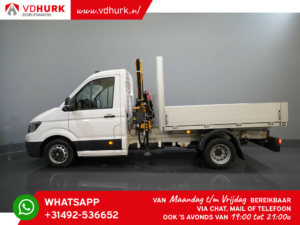 Volkswagen Crafter Cassone aperto 6x 165 cv Gru Effer 352S/ Gru/ Gru/ Grue/ Kran/ Autokran/ Cassone aperto/ Doppia aria