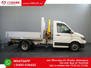 Volkswagen Crafter Cassone aperto 6x 165 cv Gru Effer 352S/ Gru/ Gru/ Grue/ Kran/ Autokran/ Cassone aperto/ Doppia aria