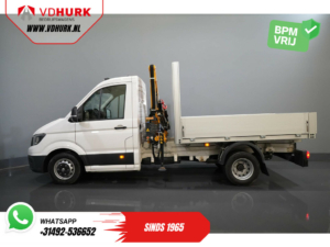 Volkswagen Crafter Open laadbak 50 165 pk Effer 352S Kraan/ Crane/ Kran/ Autokran/ Open laadbak/ PTO/ Dubbel Lucht