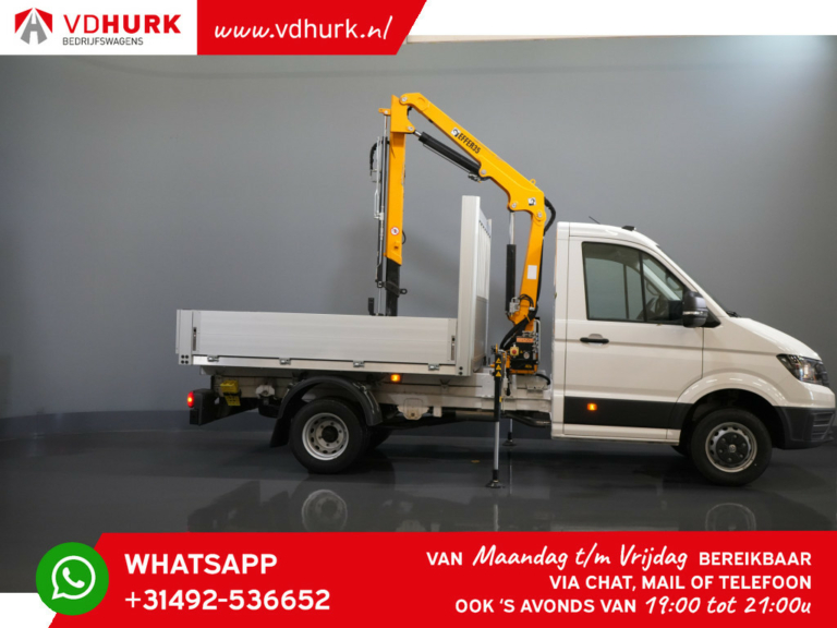 Volkswagen Crafter Pick-Up 6x 165 PS Offener Aufbau/ Effer 352S Kran/ Kran/ Grue/ Grue/ Kran/ Autokran/ Double Air