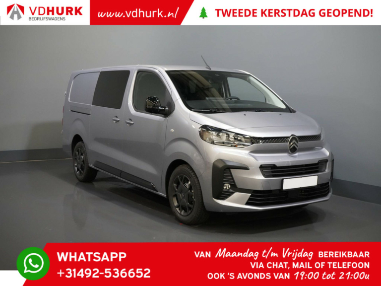 Citroën Jumpy Van 2.0 HDI 180 ch Aut. L3 DC Double Cabine/ 2x porte coulissante/ Virtual.Cockpit/ Navi/ Carplay/ Camera/ PDC/ Cruise/ Airco