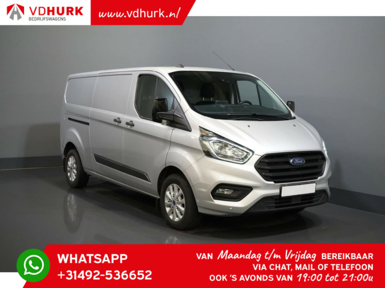 Ford Transit Custom Van 2.0 TDCI 130 ch L2 LMV/ Carplay/ Caméra/ PDC/ Croisière/ Crochet de remorquage