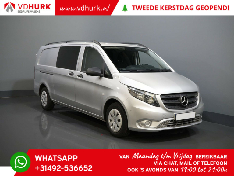 Mercedes-Benz Vito Van 114 CDI Aut. L3 DC Double Cab/ EURO6/ Climatisation/ Navi/ Caméra/ Croisière/ Attelage