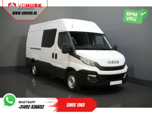 Iveco Daily Bestelbus 35S16V 2.3 L3H2 155 pk Aut. DC Dubbel cabine BPM VRIJ! 3.5T trekverm./ Climate/ Cruise/ Camera/ Trekhaak