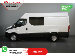 Iveco Daily Bestelbus 35S16V 2.3 L3H2 155 pk Aut. DC Dubbel cabine BPM VRIJ! 3.5T trekverm./ Climate/ Cruise/ Camera/ Trekhaak