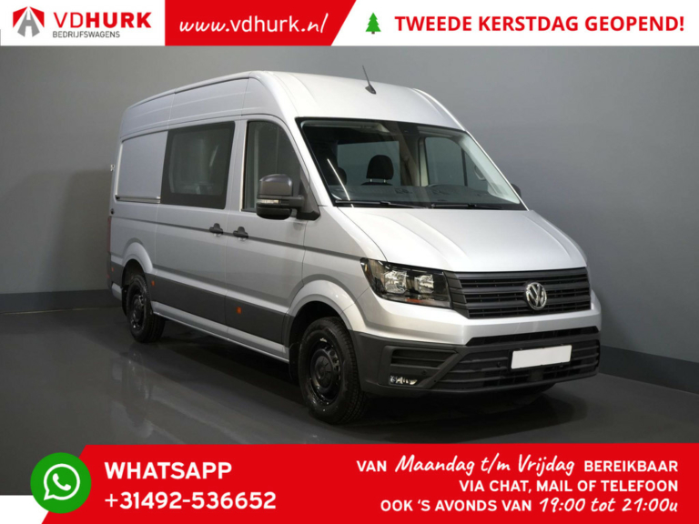 Volkswagen Crafter Van 2.0 TDI 180 ch Aut. L3H3 DC Double Cab 7pers./ Charpentier/ Attelage/ Carplay/ Caméra/ / Croisière