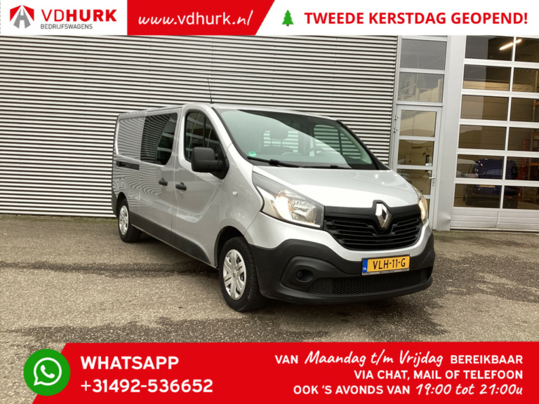 Renault Trafic Van 1.6 dCi L2 DC Double Cab MARGE/ EURO6/ Navi/ Keyless/ PDC/ Cruise/ Airco