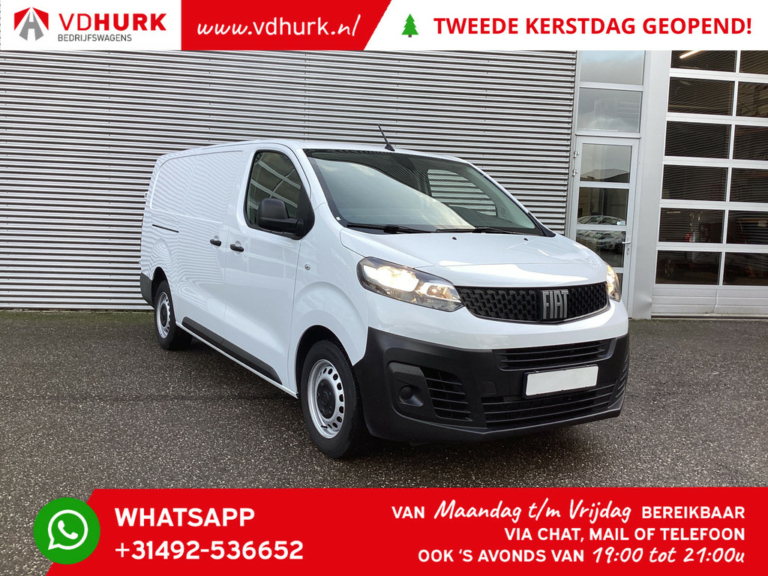 Fiat Scudo Bestelbus 2.0 MJ 145 pk Aut. L3 Inrichting/ Standkachel/ Stoelverw./ Camera/ Cruise/ Airco/ Trekhaak