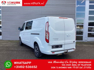 Ford Transit Custom Van 2.0 TDCI 170 CV Aut. L2 DC Doble Cabina/ Calefacción de pie/ 2x Puerta corredera/ CarPlay/ Bi-Xenon/ Seatverw./ Cruise/ Airco/ Gancho de remolque.