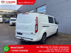 Ford Transit Custom Van 2.0 TDCI 170 CV Aut. L2 DC Doble Cabina/ Calefacción de pie/ 2x Puerta corredera/ CarPlay/ Bi-Xenon/ Seatverw./ Cruise/ Airco/ Gancho de remolque.