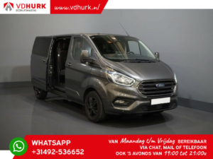 Ford Transit Custom Van 300 2.0 TDCI 170cv Aut. L2 Limited DC Doble Cabina/ 2x puerta corredera/ Calefacción de pie/ Calefacción de asiento/ Navi/ Carplay/ Cámara/ PDC/ LMV/ Cr.