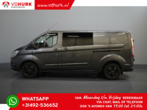 Ford Transit Custom Van 300 2.0 TDCI 170cv Aut. L2 Limited DC Doble Cabina/ 2x puerta corredera/ Calefacción de pie/ Calefacción de asiento/ Navi/ Carplay/ Cámara/ PDC/ LMV/ Cr.