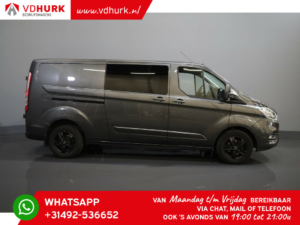 Ford Transit Custom Van 300 2.0 TDCI 170cv Aut. L2 Limited DC Doble Cabina/ 2x puerta corredera/ Calefacción de pie/ Calefacción de asiento/ Navi/ Carplay/ Cámara/ PDC/ LMV/ Cr.