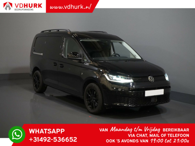 Volkswagen Caddy Cargo Maxi Van 2.0 TDI Black Edition 125 hp Aut. Leather/ Adapt. Cruise/ Virtual Cockpit/ Stand heater/ LED/ Seat heating/ Navi