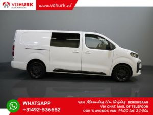 Citroën Jumpy Van 2.0 HDI 180cv Aut. L3 DC Doble Cabina/ 2x Puerta corredera/ Navi/ Carplay/ Cámara/ PDC/ Crucero/ Gancho de remolque/ Aire acondicionado.