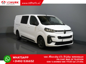 Citroën Jumpy Van 2.0 HDI 180cv Aut. L3 DC Doble Cabina/ 2x Puerta corredera/ Navi/ Carplay/ Cámara/ PDC/ Crucero/ Gancho de remolque/ Aire acondicionado.