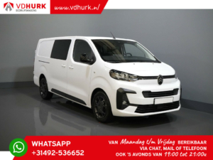 Citroën Jumpy Van 2.0 HDI 180cv Aut. L3 DC Doble Cabina/ 2x Puerta corredera/ Navi/ Carplay/ Cámara/ PDC/ Crucero/ Gancho de remolque/ Aire acondicionado.