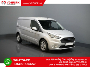 Ford Transit Connect Van 1.0 Ecoboost L2 Limited BPM FREE/ BENZINE/ 2x Porte coulissante/ 3pers/ Sièges chauffants/ Carplay/ Climatisation/ Caméra/ PDC/ LMV/ Croisière/ Attelage