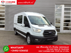 Ford Transit Van 2.0 TDCI 130 CV L3H2 DC Doppia Cabina 7 Pers. / Adapt. Crociera/ CarPlay/ PDC/ Navi/ Telecamera/ Airco/ Gancio di traino