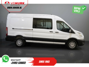 Ford Transit Van 2.0 TDCI 130 CV L3H2 DC Doppia Cabina 7 Pers. / Adapt. Crociera/ Cintura V.V./ CarPlay/ PDC/ Navi/ Telecamera/ Airco/ Gancio di traino