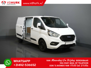 Ford Transit Custom Bestelbus 300 2.0 TDCI 130 pk Aut. L2 2x Schuifdeur/ Standkachel/ Stoelverw./ Carplay/ Cruise/ PDC V+A/ Camera