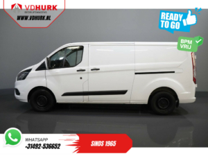 Ford Transit Custom Bestelbus 300 2.0 TDCI 130 pk Aut. L2 BPM VRIJ! Ready2Go 2xSchuifdeur/ Standkachel/ Stoelverw./ Carplay/ Cruise/ PDC V+A/ Camera