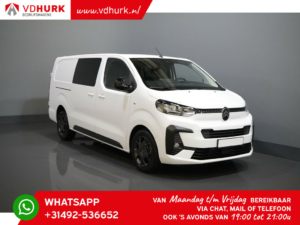 Citroën Jumpy Van 2.0 HDI 180hp Aut. L3 DC Double Cab/ 2x Sliding door/ Navi/ Carplay/ Camera/ PDC/ Cruise/ Towing hook/ Air conditioning