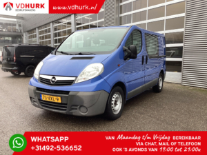 Opel Vivaro Van 2.5 CDTI 115 CP DC Cabină dublă 2x Ușă glisantă/ 6 Pers./ Airco/ PDC/ Cârlig de remorcare