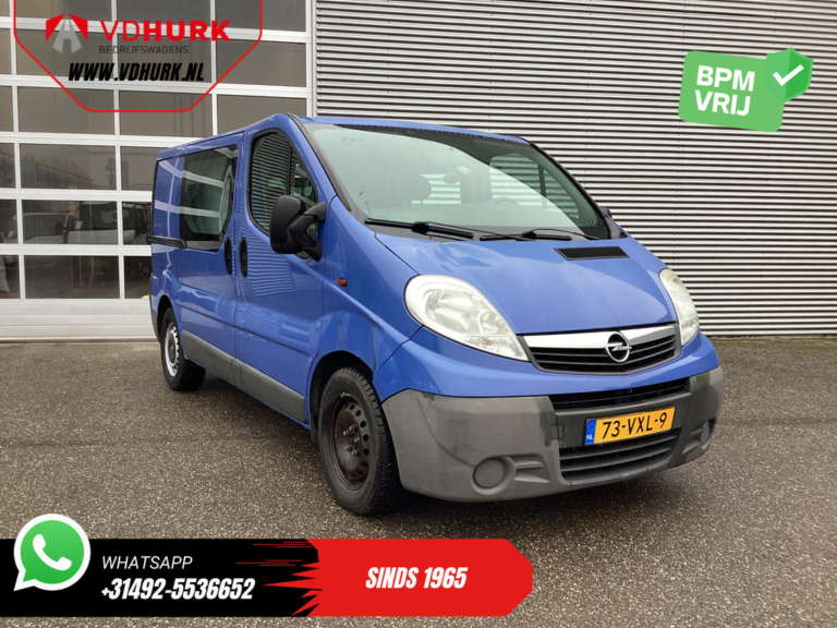 Opel Vivaro Furgón 2.5 CDTI 115 CV DC Doble Cabina MARGE 2x Puerta corredera/ 6 Pers./ Airco/ PDC/ Gancho remolque