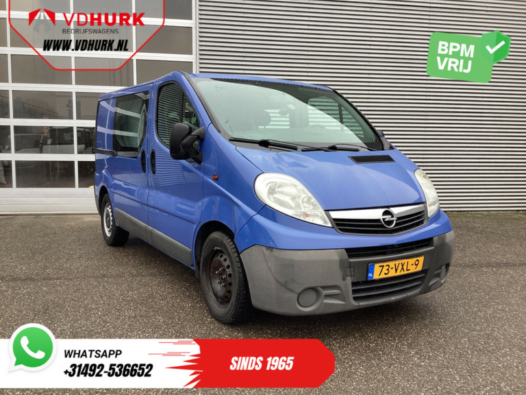 Opel Vivaro Van 2.5 CDTI 115 cv DC Doppia Cabina MARGE 2x Porta scorrevole/ 6 Pers./ Airco/ PDC/ Gancio di traino