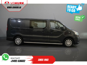 Renault Trafic Bestelbus 2.0 dCi 120 pk L2 DC Dubbel Cabine BPM VRIJ! Ready2Go LED/ CarPlay/ Navi/ Cruise/ PDC/ Sidebars/ Trekhaak