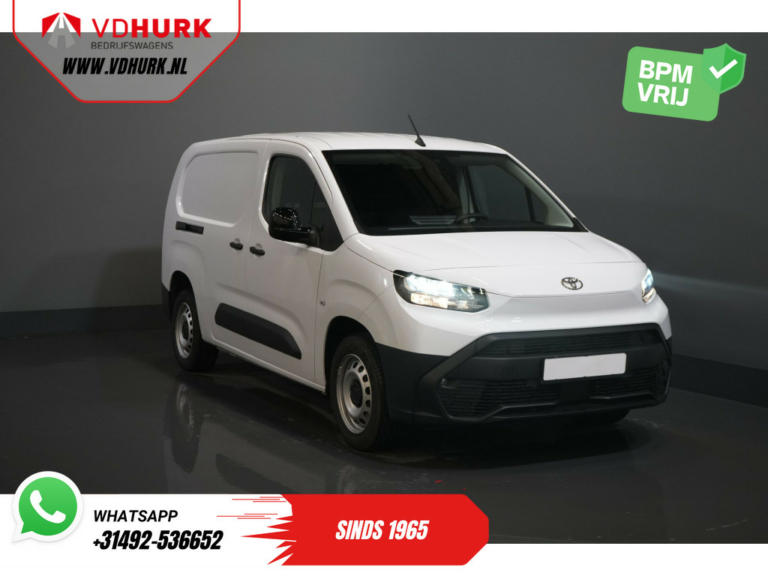 Toyota PROACE CITY Van 1.5 130 hp Aut. L2 BPM FREE! LED/ Virtuelles Cockpit/ 3 Pers./ Carplay/ Kamera/ Klima/ PDC/ Tempomat