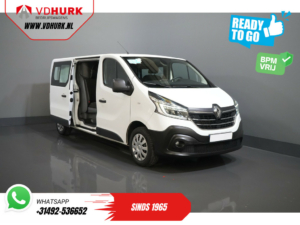 Renault Trafic Van 2.0 dCi 120 KM L2 DC Double Cab BPM GRATIS! Ready2Go LED/ 2x drzwi przesuwne/ Navi/ Carplay/ Klimatyzacja/ Kamera/ PDC/ Cruise/ Hak holowniczy/