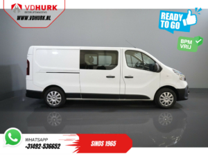 Renault Trafic Van 2.0 dCi 120 KM L2 DC Double Cab BPM GRATIS! Ready2Go LED/ 2x drzwi przesuwne/ Navi/ Carplay/ Klimatyzacja/ Kamera/ PDC/ Cruise/ Hak holowniczy/