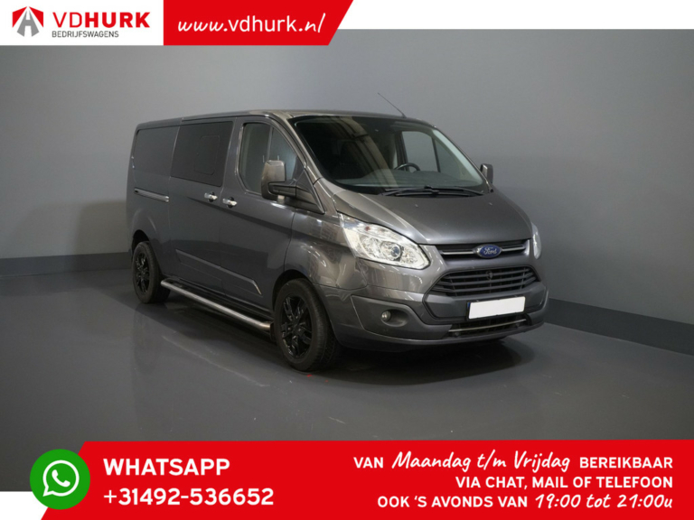 Ford Transit Custom Van 2.0 TDCI 170 к.с. L2 Limited DC Double Cab 2x Розсувні двері/ Підігрів сидінь/ 17" LMV/ Navi/ Круїз/ Камера/ PDC/ Фаркоп