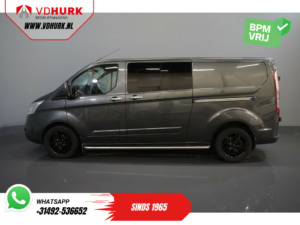 Ford Transit Custom Van 2.0 TDCI 170 к.с. авт. L2 Limited DC Double Cab 2x Розсувні двері/ Підігрів сидінь/ 17" LMV/ Навігатор/ Круїз/ Камера/ PDC/ Буксирувальний гак