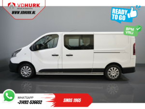 Renault Trafic Bestelbus 2.0 dCi 120 pk L2 DC Dubbel Cabine BPM VRIJ! Ready2Go LED/ 2x schuifdeur/ Sidebars/ Carplay/ Climate/ Camera/ PDC/ Cruise/ Trekh