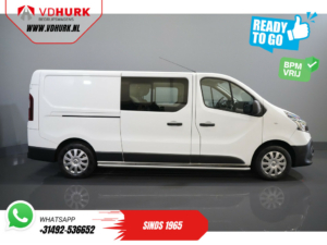 Renault Trafic Bestelbus 2.0 dCi 120 pk L2 DC Dubbel Cabine BPM VRIJ! Ready2Go LED/ 2x schuifdeur/ Sidebars/ Carplay/ Climate/ Camera/ PDC/ Cruise/ Trekh