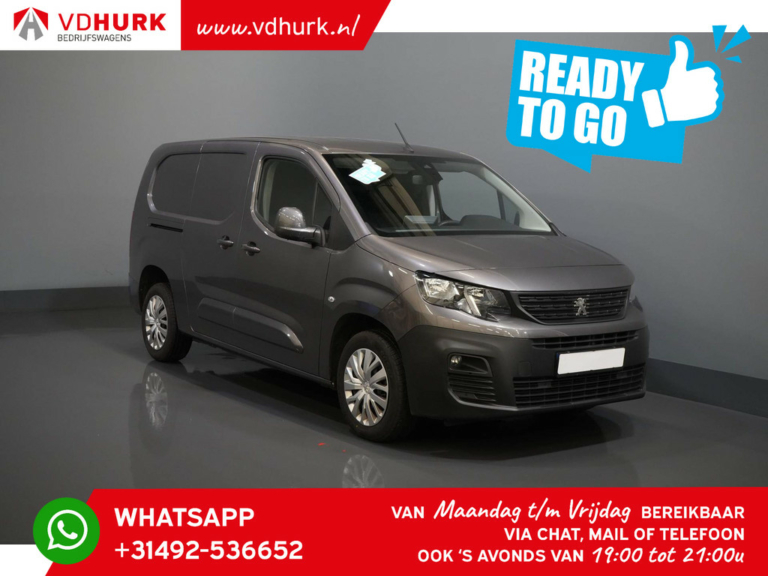 Peugeot Partner Bestelbus 1.5 HDI 130 pk Aut. L2 READY2GO 3 Pers./ CarPlay/ Camera/ Navi/ Cruise/ PDC