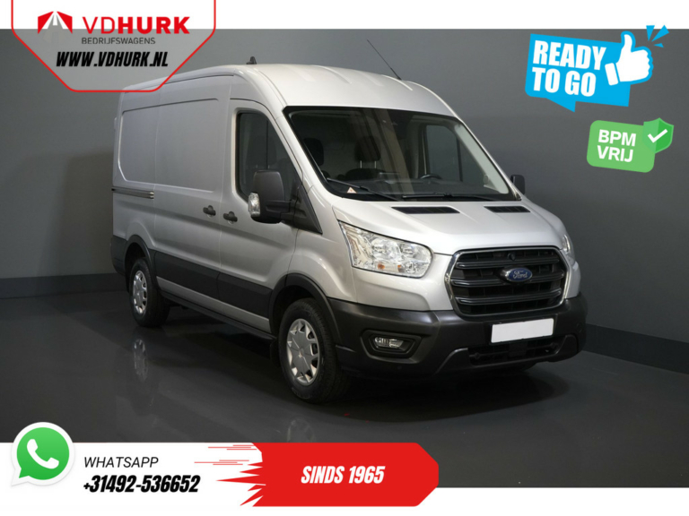 Ford Transit Bestelbus 330 2.0 TDCI 130 pk Aut. L2H2 BPM VRIJ! Ready2Go Adapt. Cruise/ NL Auto/ Carplay/ Camera/ PDC/ Trekhaak