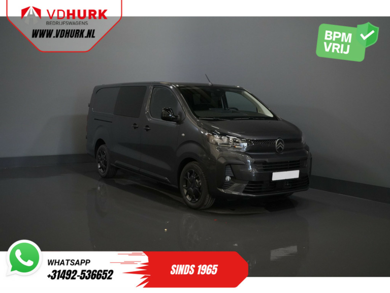 Citroën Jumpy Van 2.0 HDI Aut. 180 к.с. DC Double Cab L3 BPM БЕЗКОШТОВНО! 2x Розсувні двері / Віртуальна кабіна / Carplay / Камера / Наві / PDC / Круїз / Airco