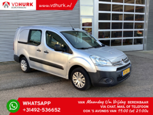 Citroën Berlingo Van 1.6 HDI 90 KM L2 BPM GRATIS! 3 osoby / NL-car / Airco / Navi / hak holowniczy