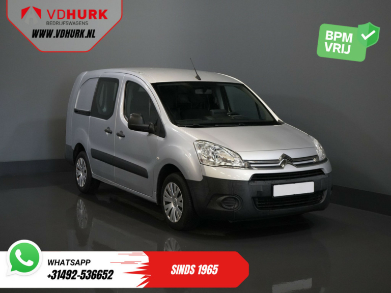 Citroën Berlingo Bestelbus 1.6 HDI 90 pk L2 BPM VRIJ! 3 Pers./ NL-auto/ Airco/ Navi/ Trekhaak