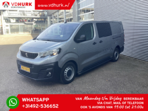 Peugeot Expert Van 2.0 HDI 125 KM Aut DC Double Cab READY2GO Adapt.Cruise/ 2xDrzwi przesuwne/ Carplay/ Head-up/ Climate/ NL Auto