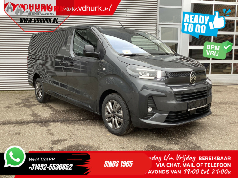 Citroën Jumpy Van 2.0 HDI 180 hp Aut. L3 BPM FREE! LED/ Virtual cockpit/ Steering wheel/ Navi/ Carplay/ Camera/ Climate/ PDC/ LMV/ Cruise