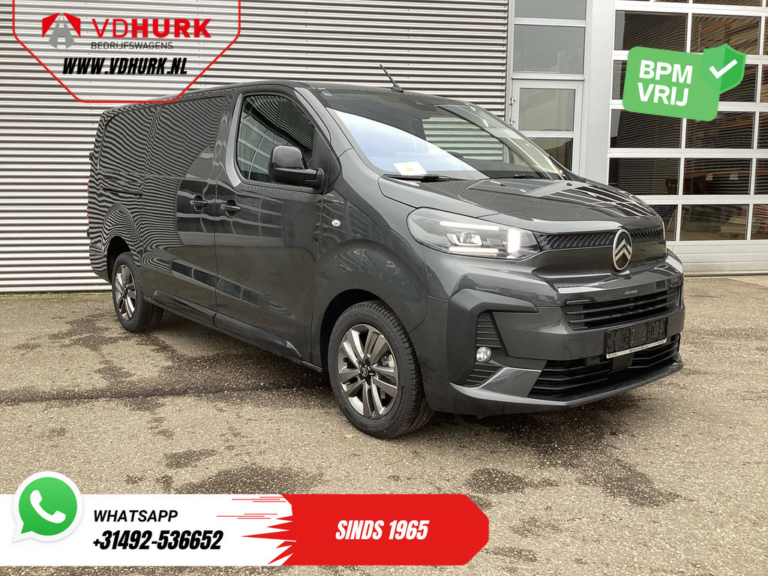 Citroën Jumpy Bestelbus 2.0 HDI 180 pk Aut. L3 BPM VRIJ! LED/ Virtual cockpit/ Stuurverw./ Navi/ Carplay/ Camera/ Climate/ PDC/ LMV/ Cruise