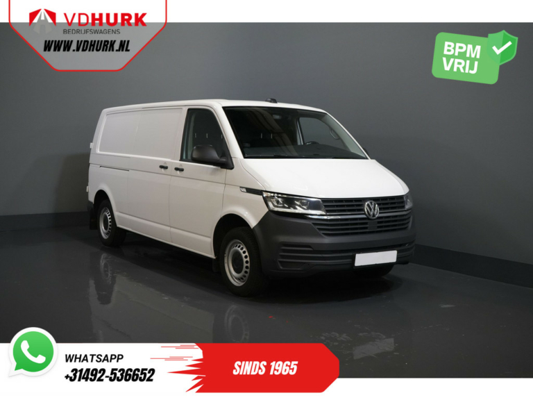 Volkswagen Transporter Furgone T6.1 2.0 TDI 150 cv DSG Aut. L2 2x Porta scorrevole/ LED/ Riscaldatore a cavalletto/ Carplay/ Seatverw./ 2,5t Attrezzatura per il traino.